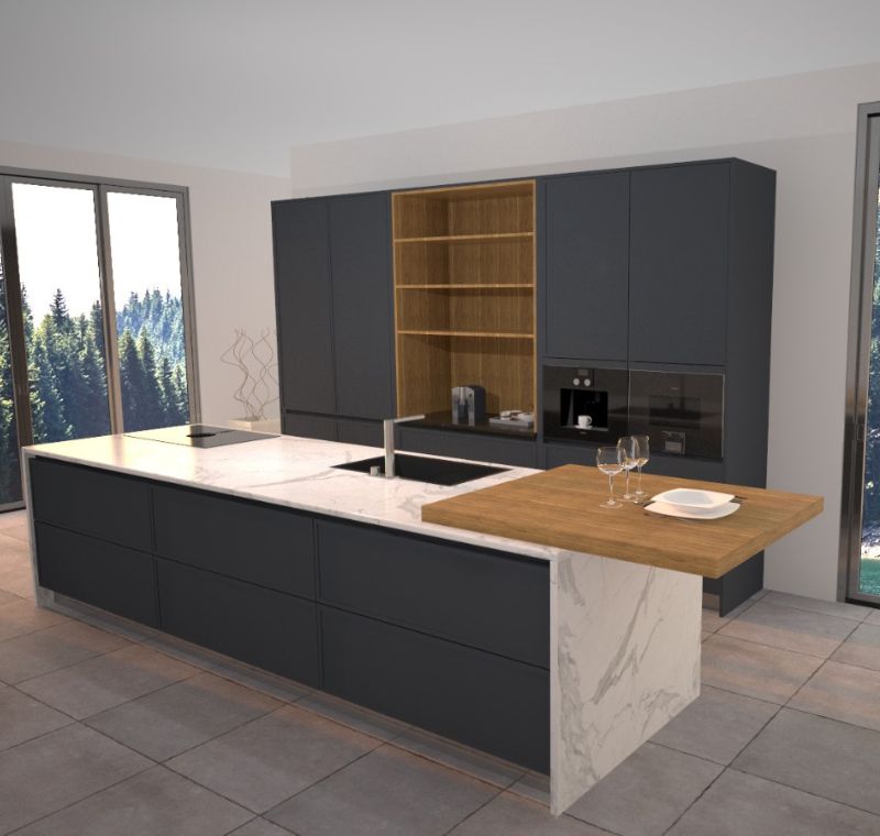 Dibujos de cocina en 3D